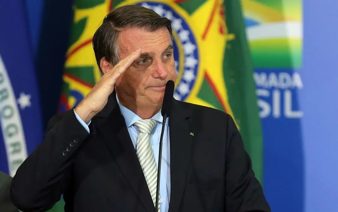 Presidente Jair Bolsonaro durante cerimônia de posse do Ministro de Estado da Cidadania, Joao Roma, e do Ministro de Estado Chefe da Secretaria-Geral da Presidência da República, Onix Lorenzoni e sanção da Lei da Autonomia do Banco Central