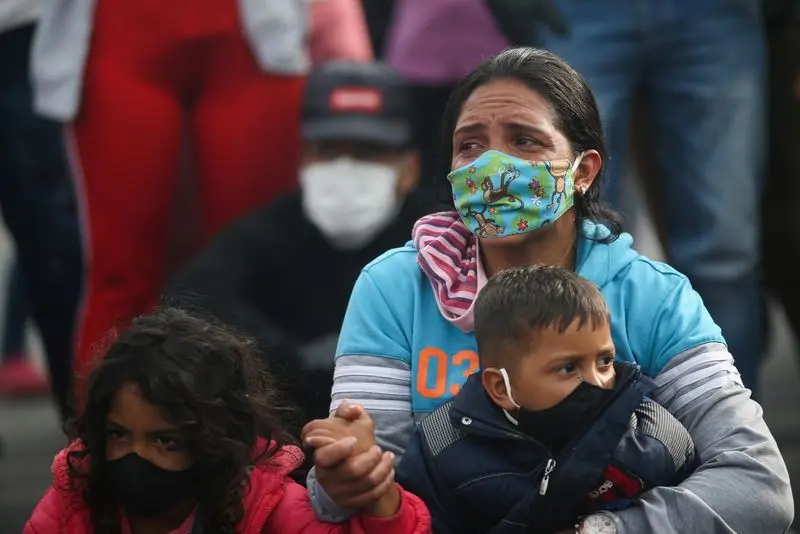 Migrante embarazada