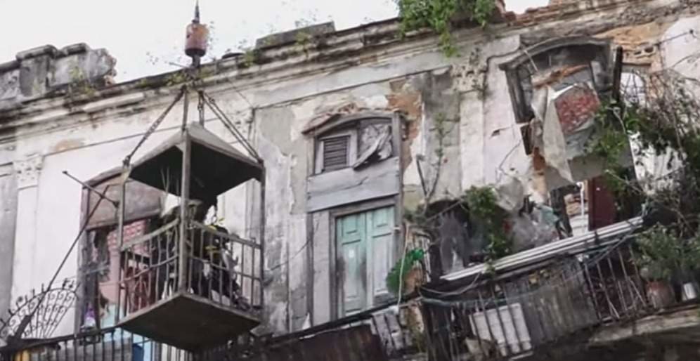 Edificio colapsado en La Habana, Cuba.