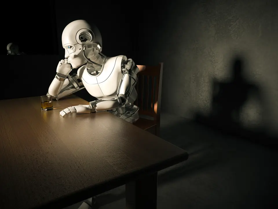 Robot pensando