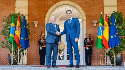 Pedro Sánchez y Luiz Inácio Lula da Silva