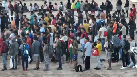 Captura de video de migrantes