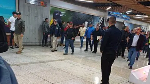 Recibimiento de Migrantes Venezolanos en Maiquetía