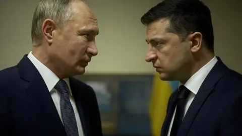 Putin y Zelensky