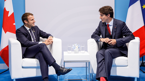 Presidente de Francia y de Canadá