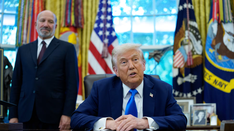 Donald Trump desde el despacho oval