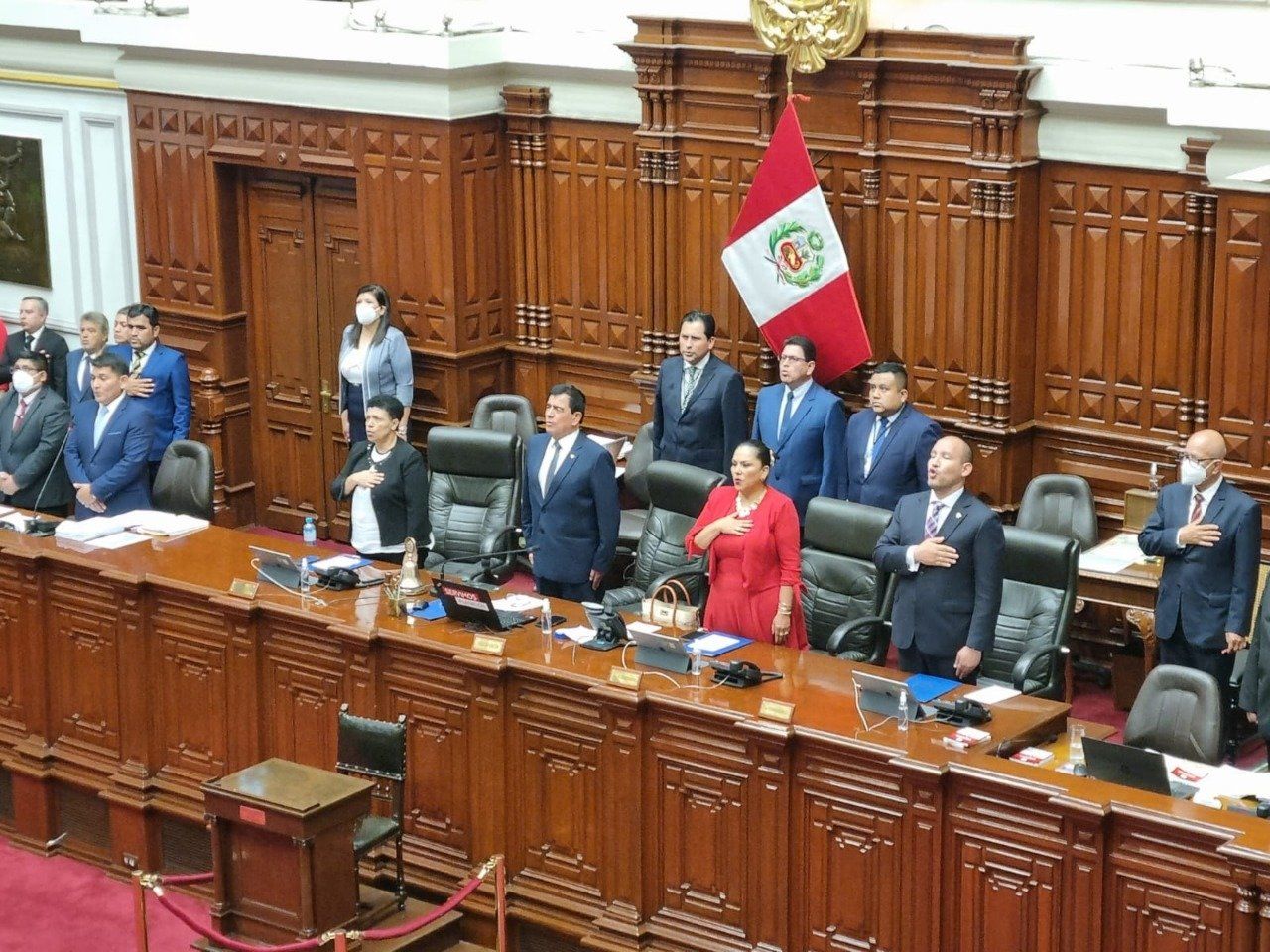 El Congreso de Perú rechazó la admisión de moción de la presidenta Baluarte