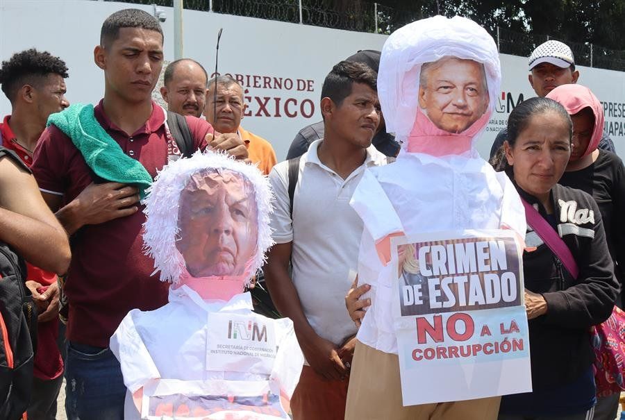 Migrantes protestan por abusos y muertes en México