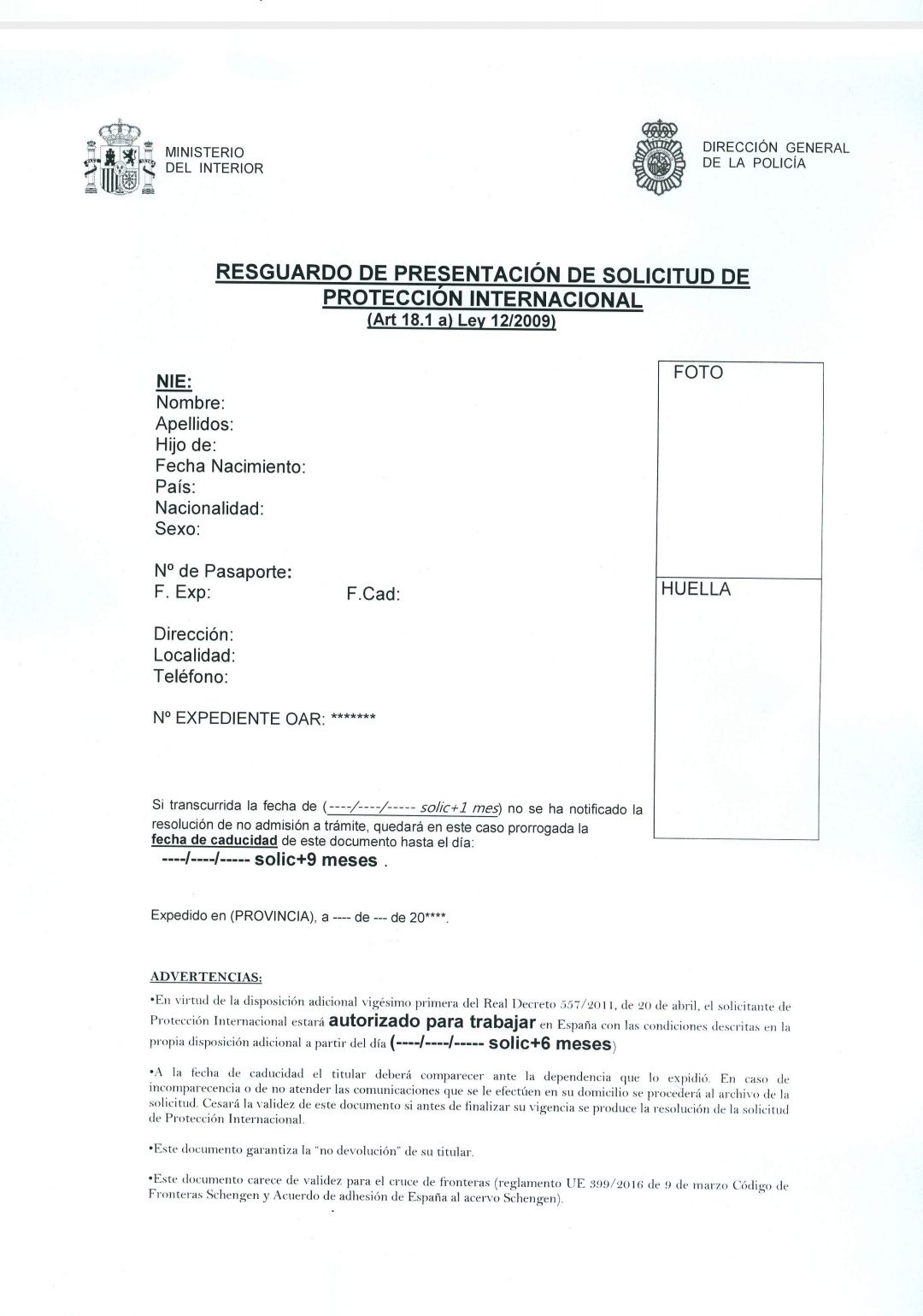 ¡Trámites! Realizaron nuevo sistema de resguardos para extranjeros en España