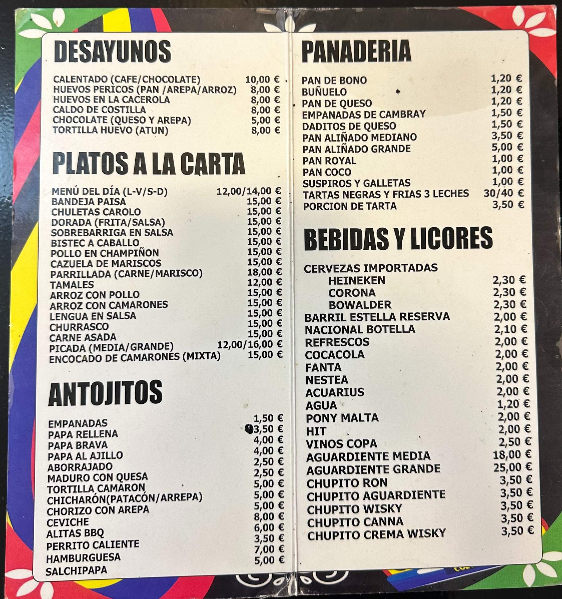 Menú