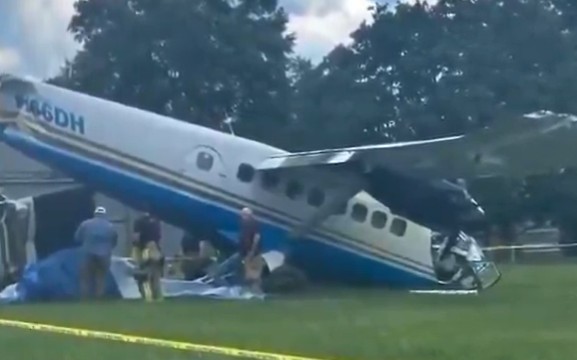 Avión Twin Otter con 20 a bordo se estrella en Tennessee: varios heridos pero nadie fallece