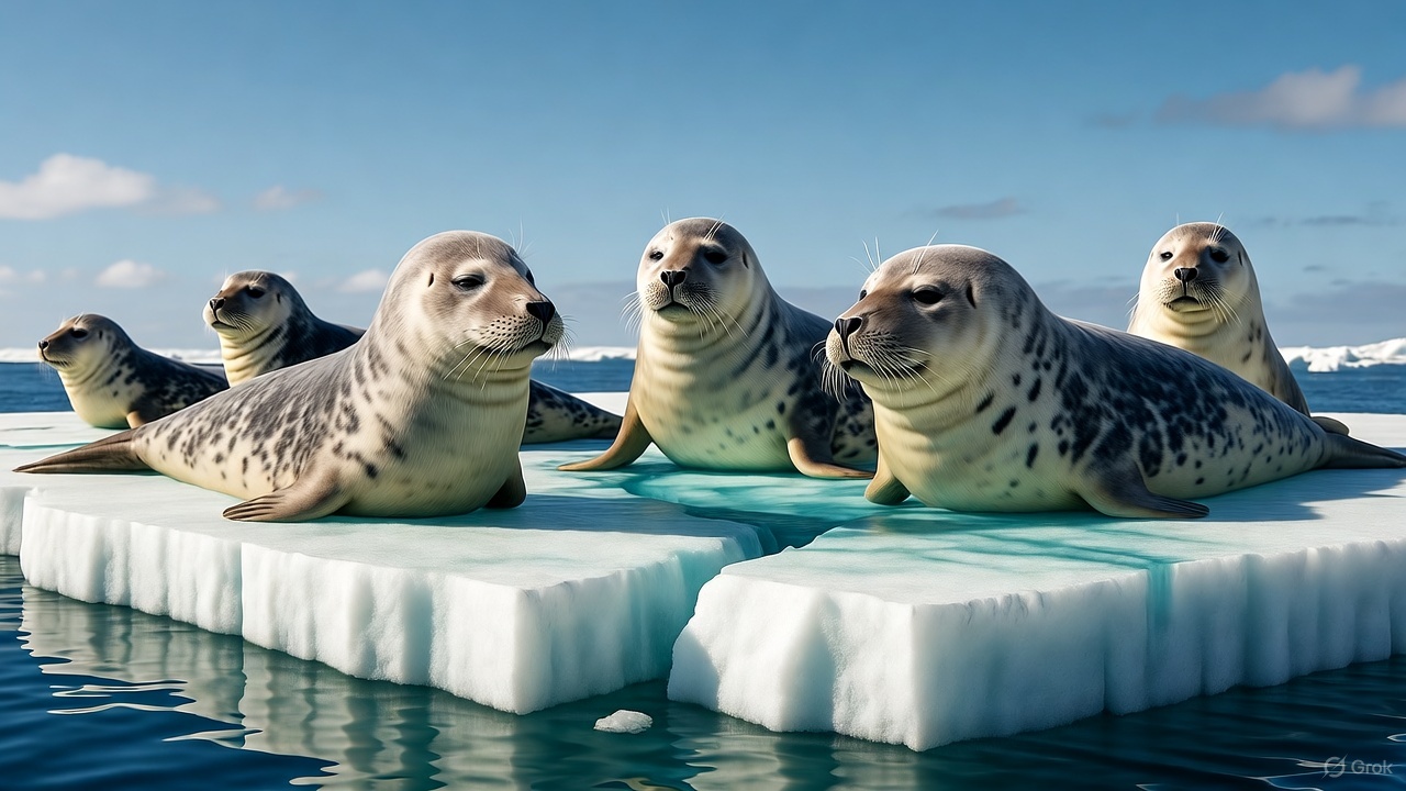 Focas árticas enfrentan riesgo creciente por el acelerado derretimiento del hielo marino