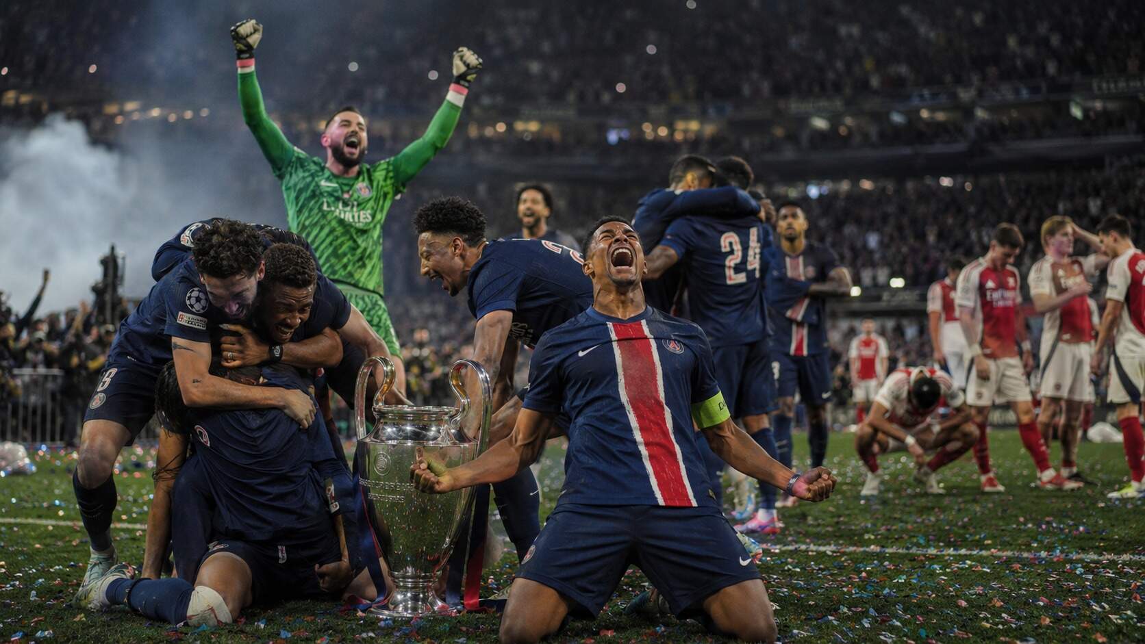 El PSG gana su segunda Champions consecutiva tras penaltis al Arsenal