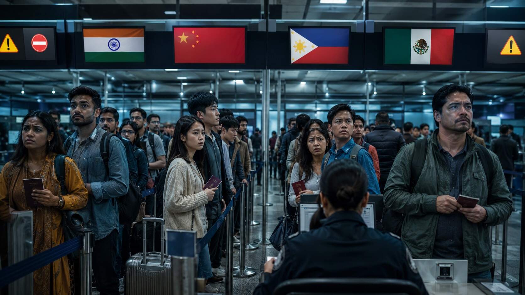 India, China, Filipinas y México bajo alerta migratoria por cupos y retrocesos