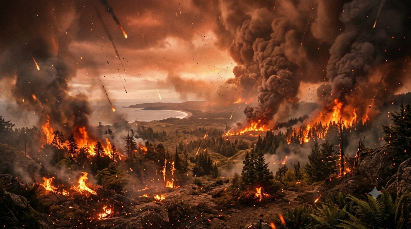 El polvo de Chicxulub pudo avivar incendios globales en las primeras dos horas